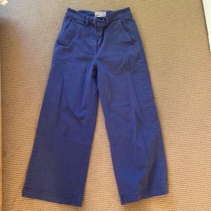 Everlane The Wide Leg Crop size 2 blue